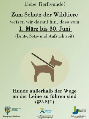Schild Leinenpflicht