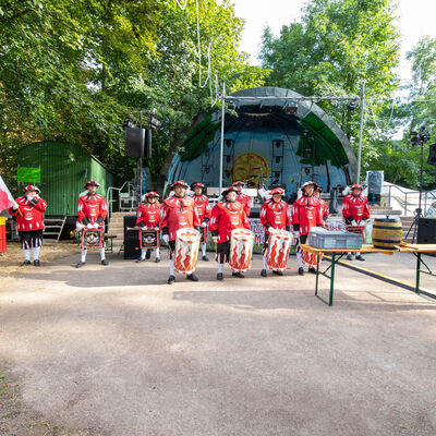 Parkfest Er&ouml;ffnung mit Fanfarenzug