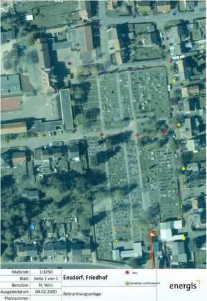 Neue Friedhofsbeleuchtung