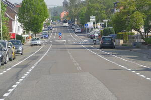 Fahrradschutzstreifen Provinzialstra&szlig;e