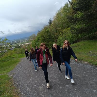 Aufstieg zum Polygon