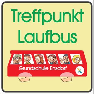 Klein Schild Laufbus
