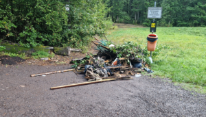 Illegale M&uuml;llablagerungen am Ensdorfer Wald - September 2024