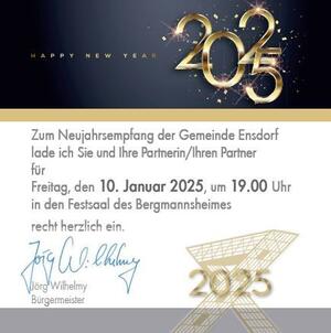 Einladung Neujahrsempfang 2025