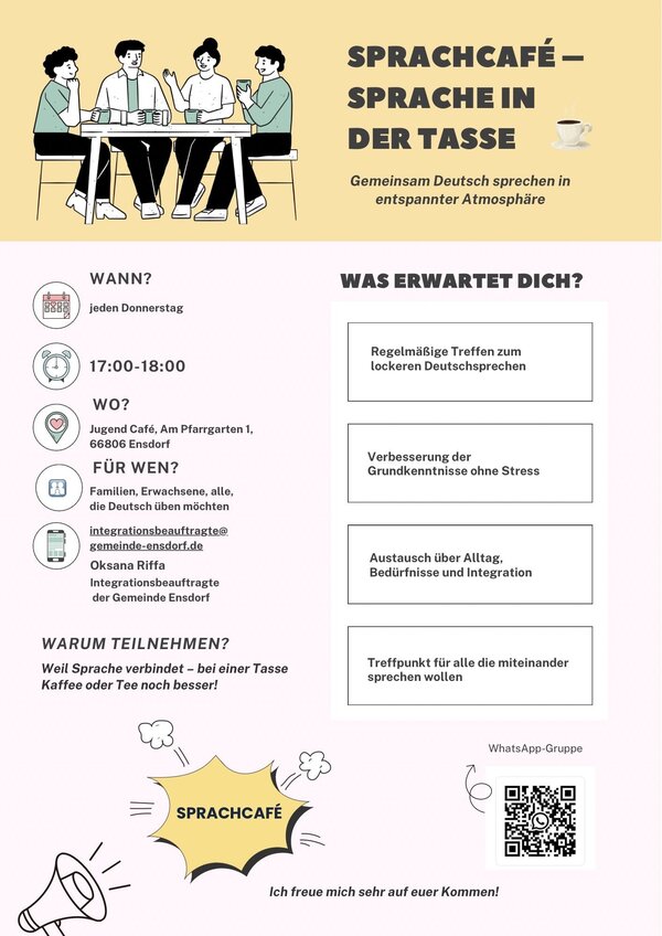 Sprachcaf� - Sprache in der Tasse