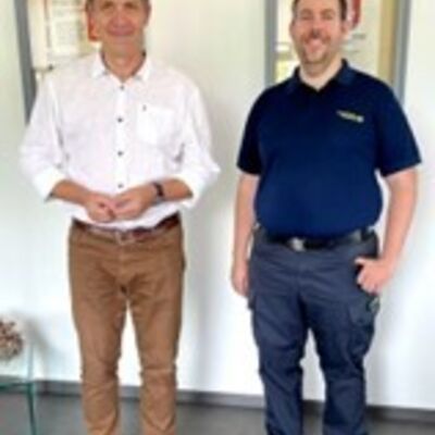 Besuch von Dr. Frederic Kerber, THW