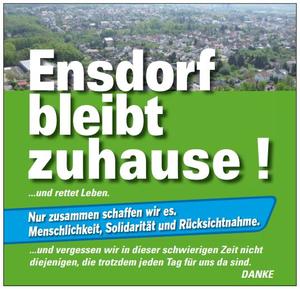 Ensdorf bleibt zu Hause